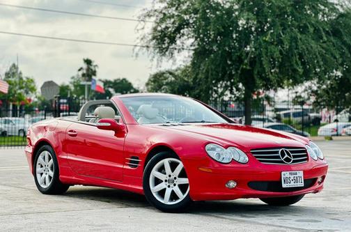 Red 2003 Mercedes-Benz SL-Class SL 500 Roadster 2D