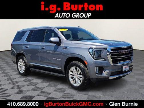 Steel Metallic 2021 GMC Yukon SLT