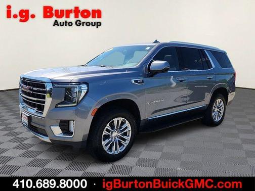 Steel Metallic 2021 GMC Yukon SLT