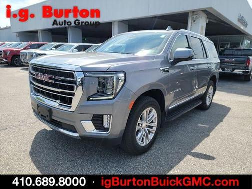 Steel Metallic 2021 GMC Yukon SLT
