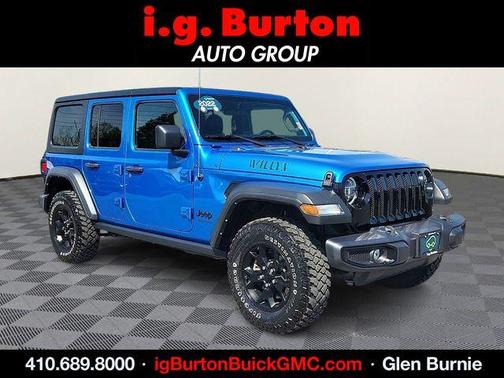 Hydro Blue Pearlcoat 2022 Jeep Wrangler Unlimited Sport