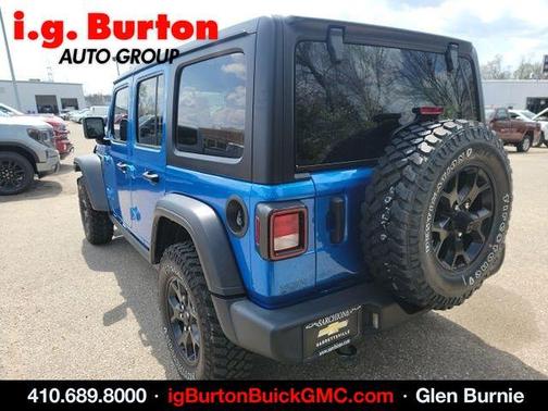 Hydro Blue Pearlcoat 2022 Jeep Wrangler Unlimited Sport