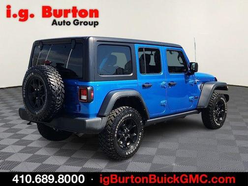 Hydro Blue Pearlcoat 2022 Jeep Wrangler Unlimited Sport