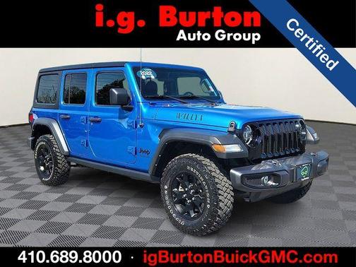 Hydro Blue Pearlcoat 2022 Jeep Wrangler Unlimited Sport