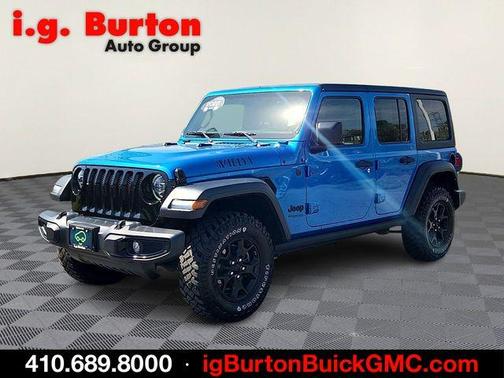 Hydro Blue Pearlcoat 2022 Jeep Wrangler Unlimited Sport