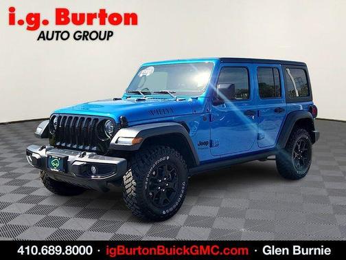 Hydro Blue Pearlcoat 2022 Jeep Wrangler Unlimited Sport