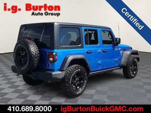 Hydro Blue Pearlcoat 2022 Jeep Wrangler Unlimited Sport