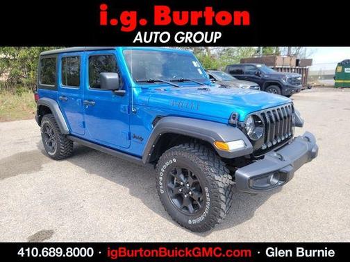 Hydro Blue Pearlcoat 2022 Jeep Wrangler Unlimited Sport