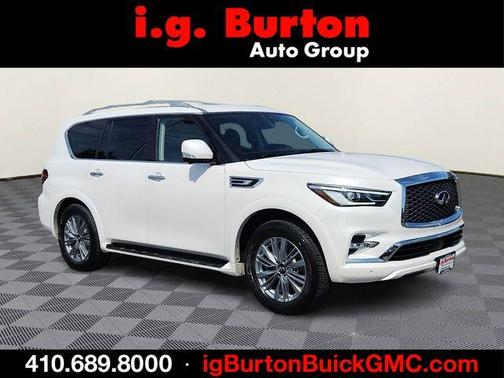 Aspen White 2024 INFINITI QX80 Luxe