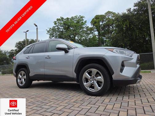 Silver Sky Metallic 2020 Toyota RAV4 Hybrid SE