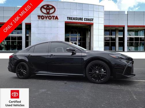 Midnight Black Metallic 2025 Toyota Camry SE
