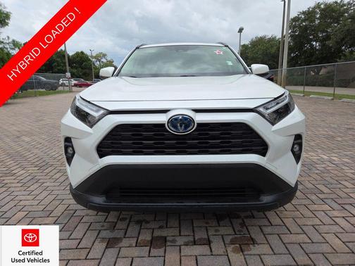 Blizzard Pearl 2022 Toyota RAV4 Hybrid XLE Premium