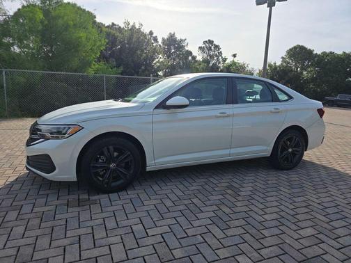 Opal White 2024 Volkswagen Jetta 1.5T SE