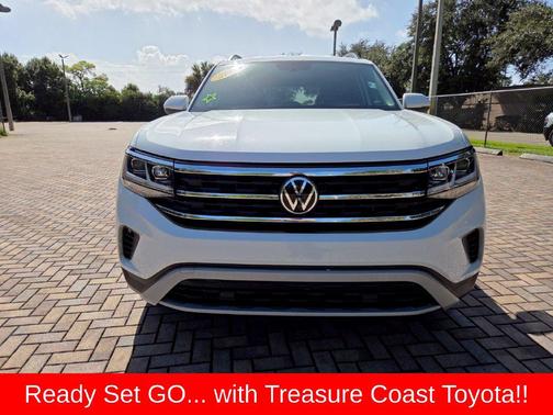 Pure White 2021 Volkswagen Atlas 2.0T S