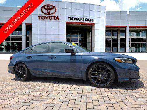 Blue Lagoon Pearl 2025 Honda Civic Sport