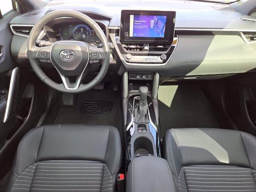 Sonic Silver 2025 Toyota Corolla Cross Hybrid XSE