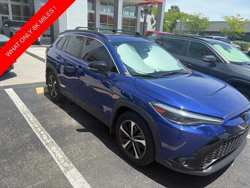 Blue Crush Metallic 2025 Toyota Corolla Hybrid SE