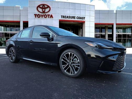 Midnight Black Metallic 2025 Toyota Camry XLE