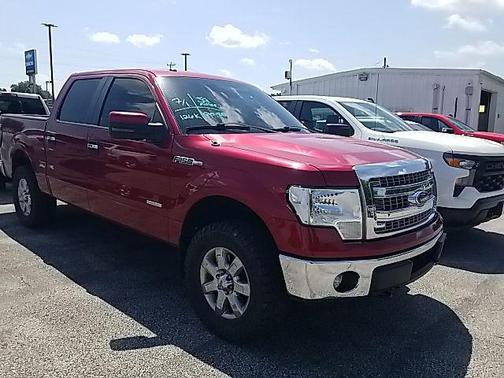 Red 2013 Ford F-150 XLT