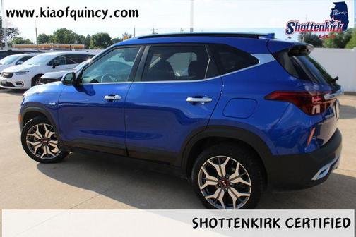 Neptune Blue 2021 Kia Seltos SX Turbo
