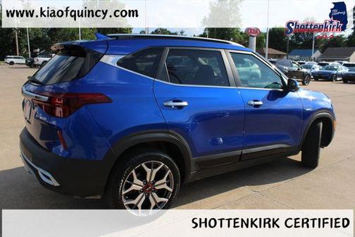 Neptune Blue 2021 Kia Seltos SX Turbo