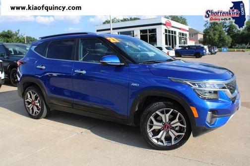Neptune Blue 2021 Kia Seltos SX Turbo