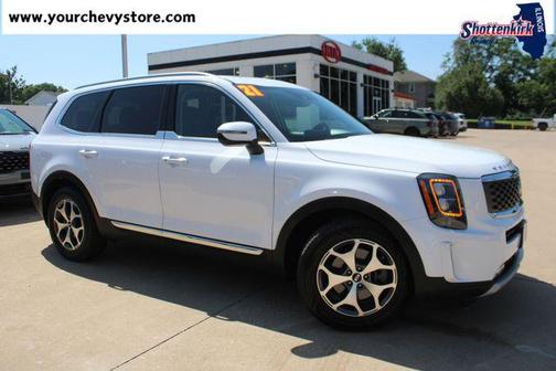 White 2021 Kia Telluride EX