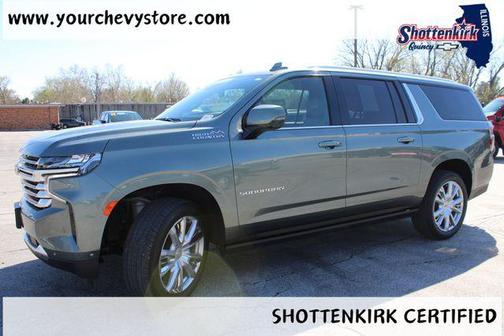 Silver Sage Metallic 2024 Chevrolet Suburban 4WD High Country