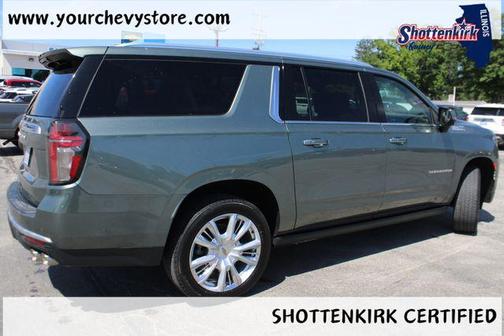 Silver Sage Metallic 2024 Chevrolet Suburban 4WD High Country