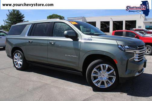 Silver Sage Metallic 2024 Chevrolet Suburban 4WD High Country
