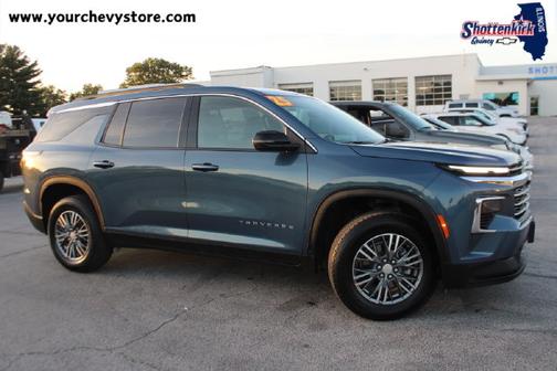 Lakeshore Blue Metallic 2025 Chevrolet Traverse LT