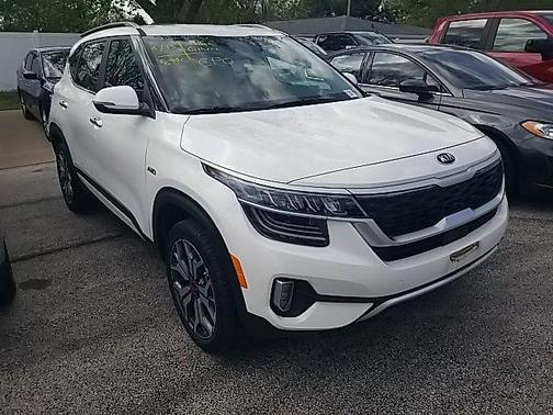 Snow White Pearl 2021 Kia Seltos SX Turbo