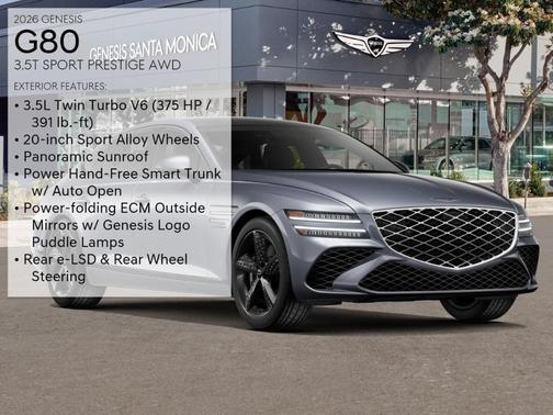 2026 Genesis G80 3.5T Sport Prestige