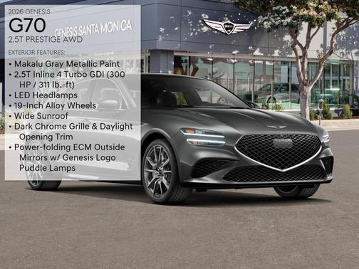 2026 Genesis G70 2.5T Prestige