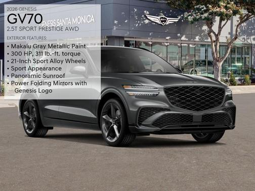 Makalu Gray 2026 Genesis GV70 2.5T Sport Prestige