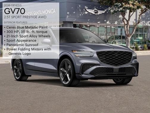 Blue 2026 Genesis GV70 2.5T Sport Prestige