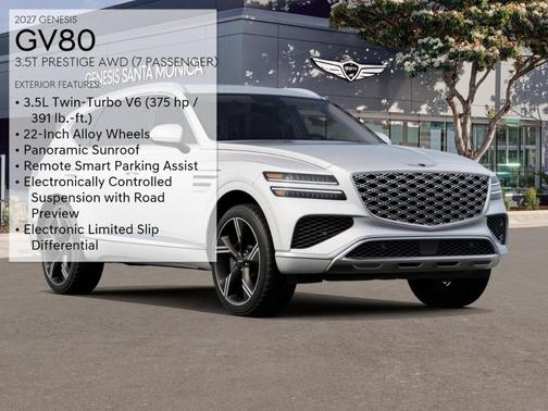 Alta White 2027 Genesis GV80 3.5T