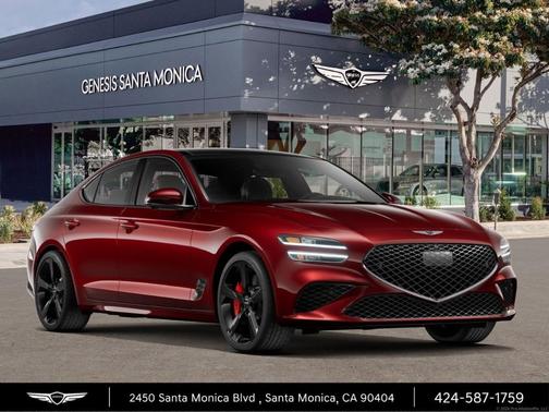 Red 2026 Genesis G70 3.3T Sport Prestige