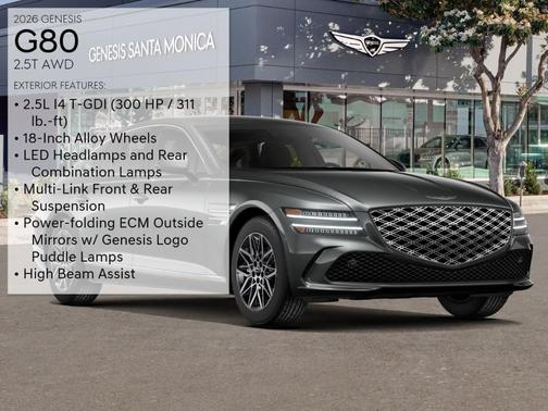 Makalu Gray 2026 Genesis G80 2.5T