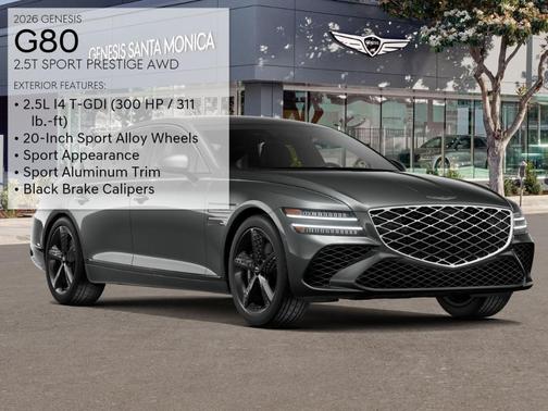 2026 Genesis G80 2.5T Sport Prestige