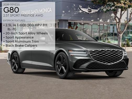 2026 Genesis G80 2.5T Sport Prestige