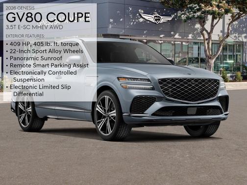 Bering Blue 2026 Genesis GV80 Coupe 3.5T e-SC
