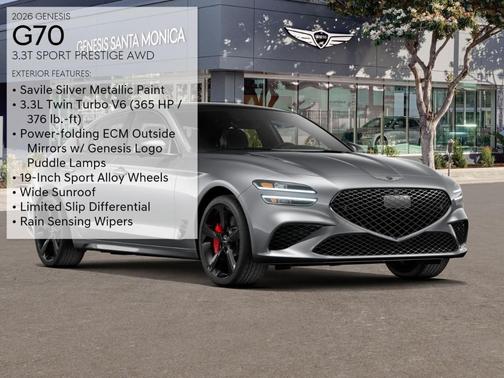 2026 Genesis G70 3.3T