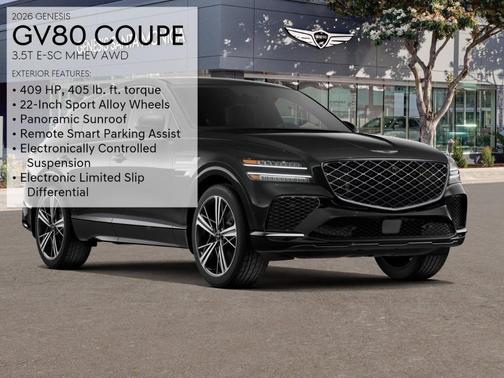 Vik Black 2026 Genesis GV80 Coupe 3.5T e-SC