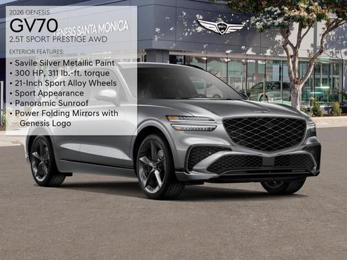 Savile Silver 2026 Genesis GV70 2.5T Sport Prestige