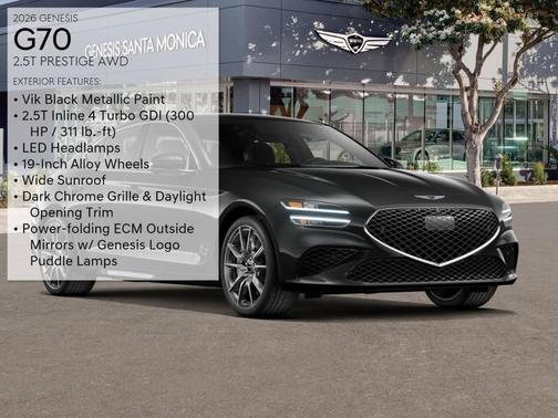 2026 Genesis G70 PRESTIGE