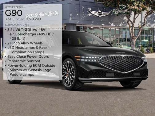 Vik Black 2026 Genesis G90 3.5T e-SC