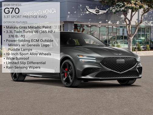 Makalu Gray 2026 Genesis G70 3.3T Sport Prestige