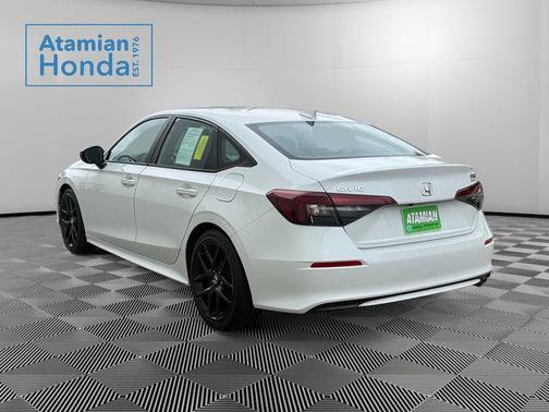 Platinum White Pearl 2025 Honda Civic Sport
