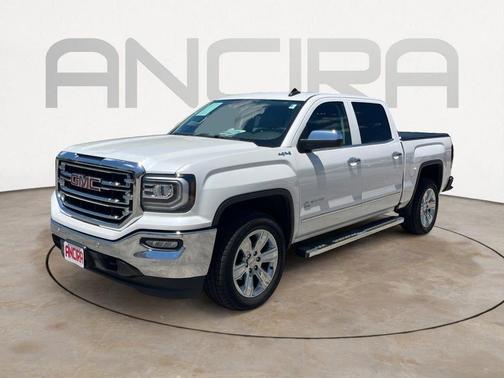 White Frost Tri-Coat 2018 GMC Sierra 1500 SLT